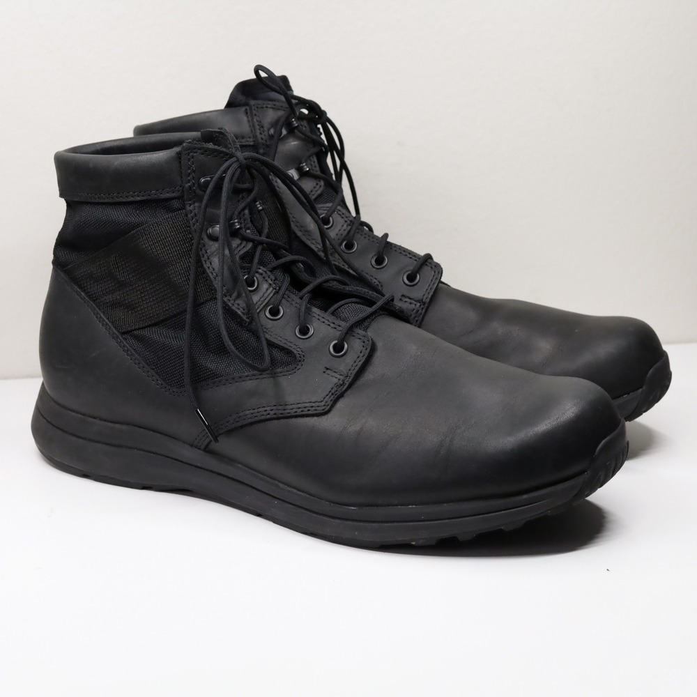 GORUCK MACV-1 Black Leather Tactical Combat Boots Lightweight Lace Up Mens Sz 15
